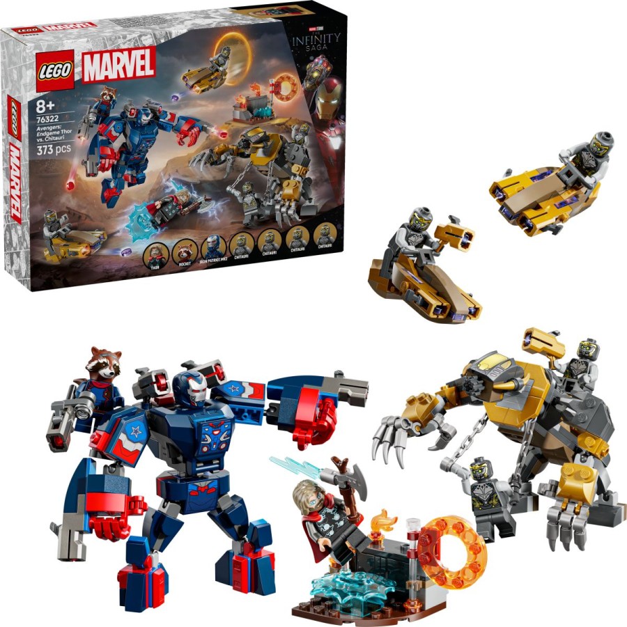 Bojevniki Chitauri napadajo z megagorilo! Thor je skočil v akcijo s Stormbreakerjem