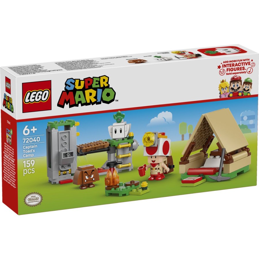 Odpravi se na izlet s kampiranjem z likom Captain Toad! Postavi šotor
