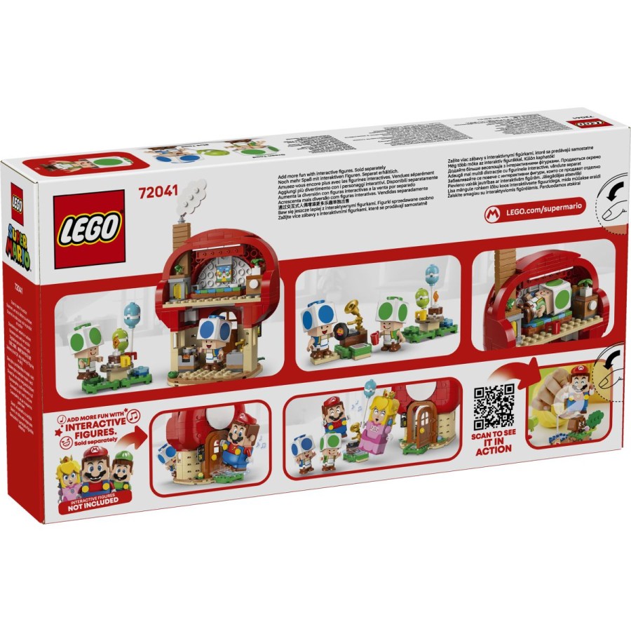 LEGO® Luigi™ ali LEGO® Peach™ (figure niso priložene) – ko stopijo na akcijsko ploščico