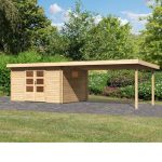 LESENA VRTNA HIŠKA KARIBU TRITTAU 4+ PODALJŠEK STREHE 4.4 M - slika 6