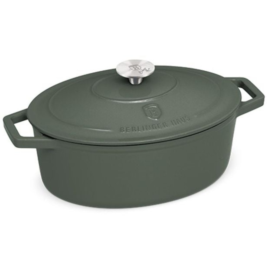 LONEC / KOZICA BERLINGER HAUS OVALNA KOZICA S POKROVOM 24 CM LITOŽELEZNA
