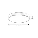 NADGRADNA STROP. SVETILKA RABALUX TESIA 36W D40CM ZLATA - slika 5