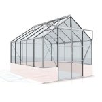 STEKLEN RASTLINJAK VITAVIA CASSANDRA 8300, ESG 3 MM ČRNA, ANODIZIRAN ALUMINIJ - slika 2