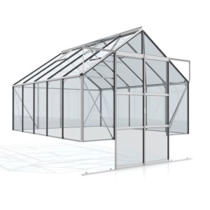 STEKLEN RASTLINJAK VITAVIA CASSANDRA 8300, ESG 3 MM ČRNA, ANODIZIRAN ALUMINIJ