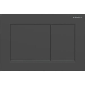TIPKA, AKTIVIRNA GEBERIT OMEGA 20 EASY ČRNA MAT DVOKOLIČINSKA
