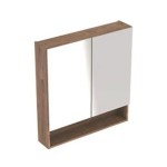 TOALETNA OMARICA GEBERIT SELNOVA SQUARE Z OGLED. OREH - HICKORY 59X85