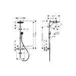 TUŠ SISTEM HANSGROHE ACTIVERA S 240MM KROM TERMOSTATSKI, NADGL. PRHA - slika 4