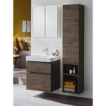 VISOKA OMARICA GEBERIT SELNOVA SQUARE 118X36X30 OREH - HICKORY - slika 3