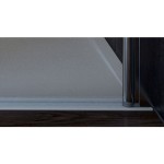 VRATA SAMOSTOJEČA AQUAESTIL OASIS D 90 L ZA NIŠO ČRNI MAT PR. PROZORNO STEKLO - slika 2