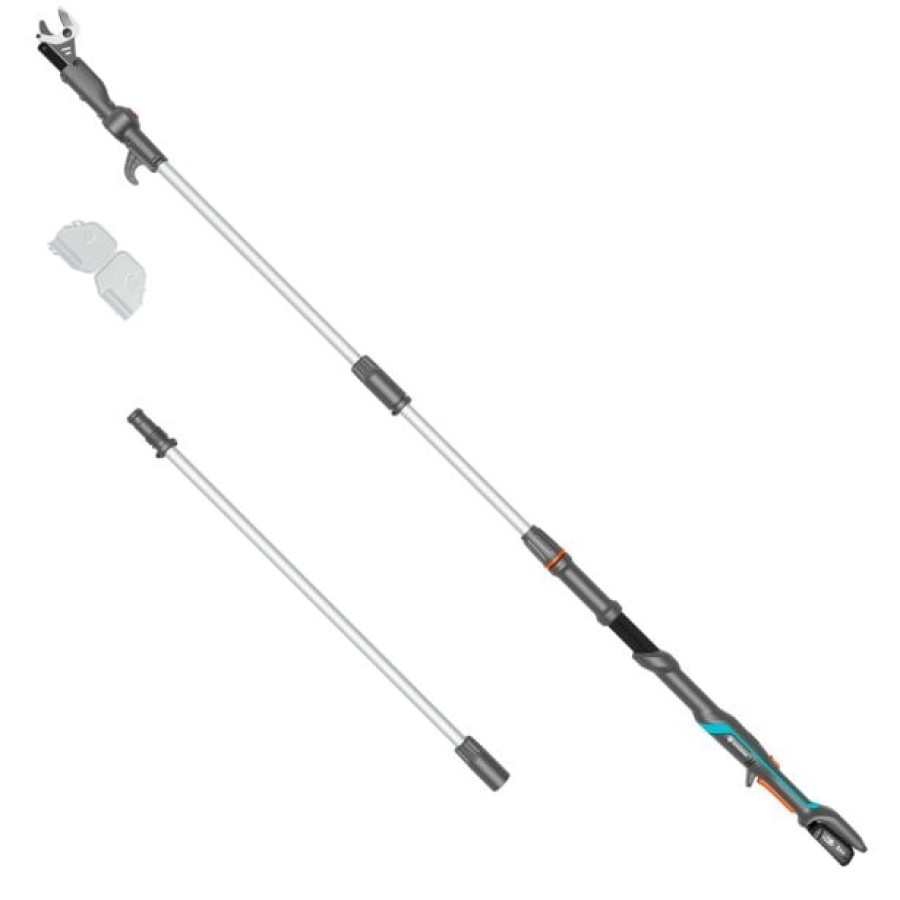 AKUMULATORSKE ŠKARJE GARDENA TELESKOPSKE HIGHCUT 360 18V ZA VEJE P4A SET - slika 7