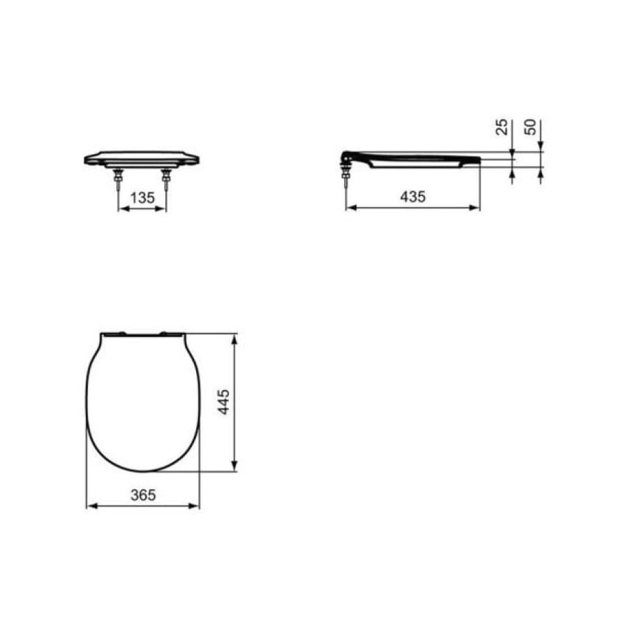 DESKA ZA WC ŠKOLJKO IDEAL STANDARD CONNECT AIR DUROPLAST SOFT CLOSE - slika 3