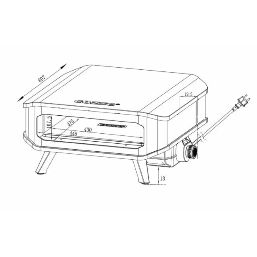ELEKTRIČNA PEČICA ZA PICO COZZE 2,2 KW 43 CM - slika 11