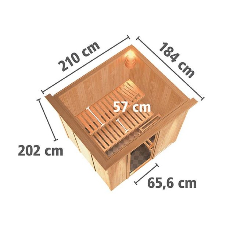 FINSKA SAVNA KARIBU SODIN 8+9KW GRELEC BIO PREDNJI VHOD+STREŠ.VENEC - slika 9