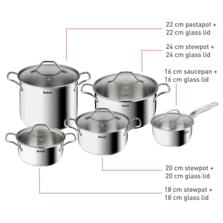 GARNITURA / SET POSODE TEFAL 10 DELNI SET TEFAL INTUITION B864SA74 - slika 2