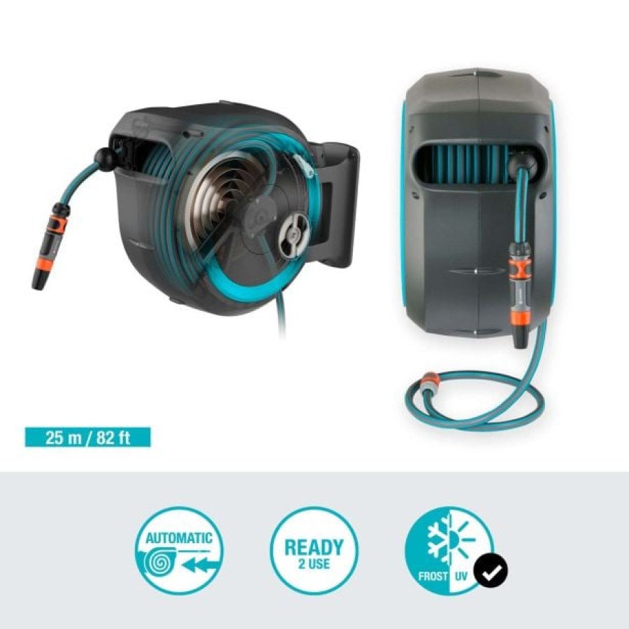 GARNITURA ZA ZALIVANJE GARDENA STENSKI NOSILEC ZA CEV 25 ROLL-UP AUTOMATIC - slika 5