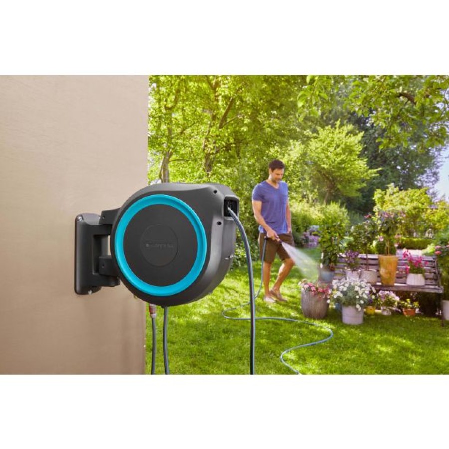 GARNITURA ZA ZALIVANJE GARDENA STENSKI NOSILEC ZA CEV 25 ROLL-UP AUTOMATIC - slika 8