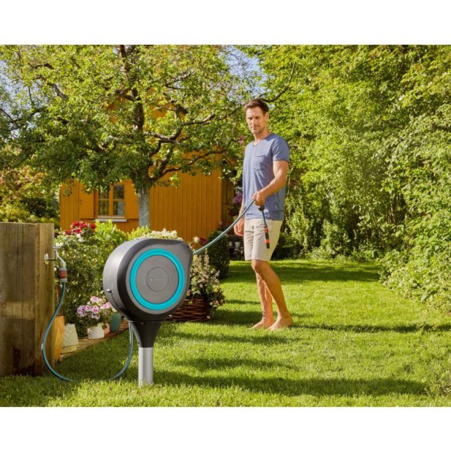 GARNITURA ZA ZALIVANJE GARDENA VRTNI NOSILEC ZA CEV ROLL-UP M 20 M - slika 13