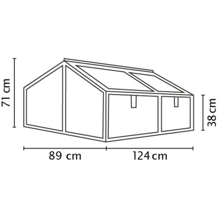 KOVINSKA VISOKA GREDA VITAVIA GAMMA HKP4 MM, ČRNA - slika 3