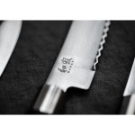 KUHINJSKI NOŽ KAI EUROPE WASABI BLACK ZA KRUH 23 CM 6723B - slika 3