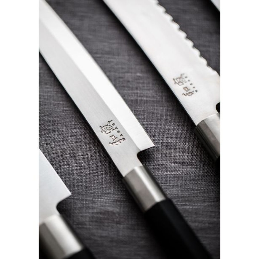 KUHINJSKI NOŽ KAI EUROPE WASABI BLACK ZA REZANJE 23 CM 6723L - slika 5