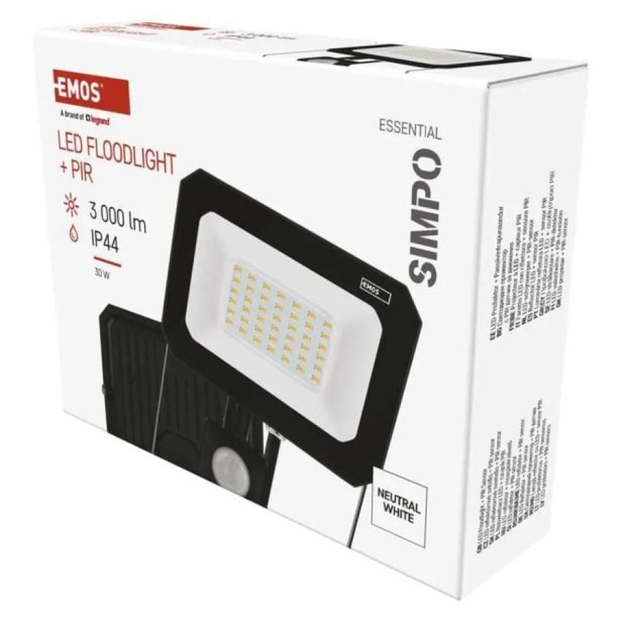 LED ZUNANJI REFLEKTOR EMOS SIMPO 30W 3000LM IP44 NW SENZOR - slika 2