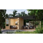 LESENA VRTNA HIŠKA KARIBU JUPITER A Z NADSTEŠ.2.35M 19MM ANTRACIT - slika 6