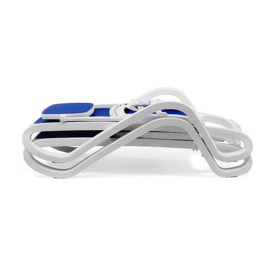 Ležalnik ALFA - bianco/blu - slika 2