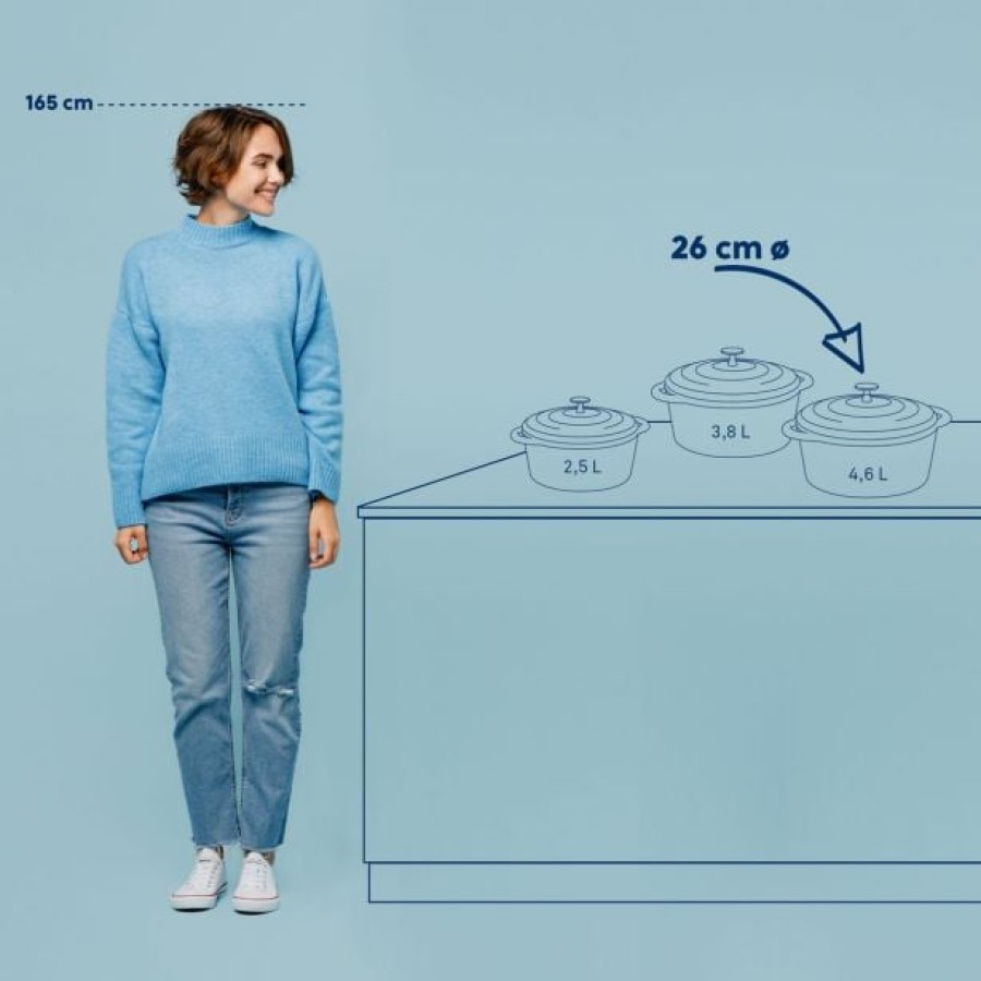 PEKAČ / MODEL ZA PEKO KELA 4.6 LIT CALIDO OKROGLI ALUGUS SVETLO SIVA - slika 4