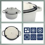 PEKAČ / MODEL ZA PEKO KELA 6 LIT CALIDO OVALNI ALUGUS SVETLO SIVA - slika 3