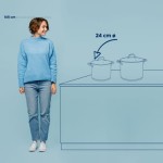 LONEC / KOZICA KELA 8 LIT FLAVORIA S POKROVKO 18/10 - slika 4