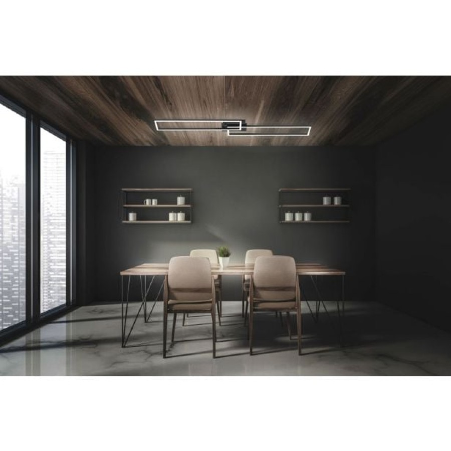 NADGRADNA STROP. SVETILKA BRILONER LED FRAME 40W CCT, DIM ČRNA - slika 2