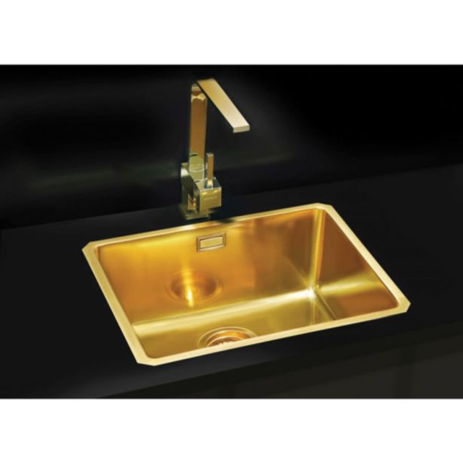 NERJAVNO POMIVALNO KORITO ALVEUS MONARCH KOMBINO 50, GOLD 542X442 MM VGRADNI - slika 2