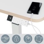 PISALNA DVIŽNA MIZA LEITZ COSY-WOW ERGO 80X60CM BELA ELEKTRIČNA - slika 5