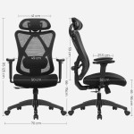 PISALNI STOL SONGMICS OBN063B01 - slika 5