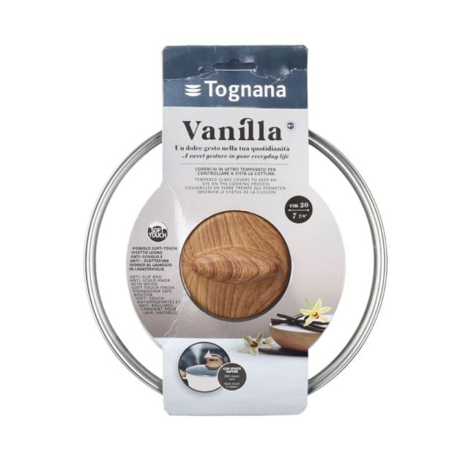 POKROVKA TOGNANA 24 CM VANILLA STEKLENA - slika 2