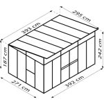 RASTLINJAK, STEKLO-V.PLOŠ VITAVIA APHRODITE 11500 ESG/VP 3/10MM ALU 3X4M - slika 4
