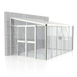 RASTLINJAK, STEKLO-V.PLOŠ VITAVIA ATHENA 10200 ESG/VP BELA 4X2.7M