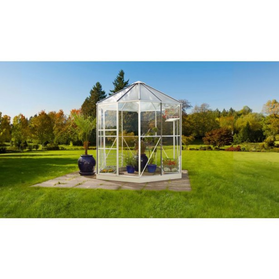 RASTLINJAK, STEKLO-V.PLOŠ VITAVIA PAVILJON HERA 4500 ESG/VP BELA 2.5X5.5M - slika 5