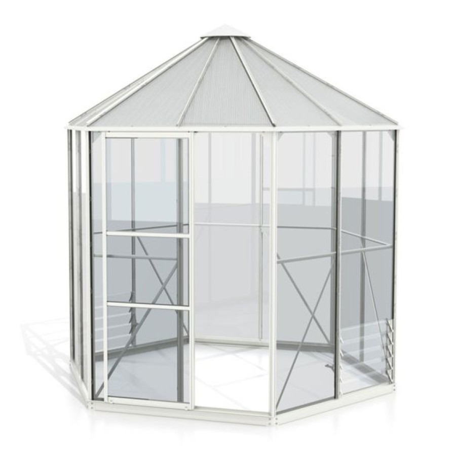 RASTLINJAK, STEKLO-V.PLOŠ VITAVIA PAVILJON HERA 4500 ESG/VP BELA 2.5X5.5M