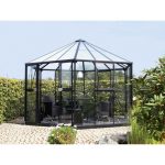 RASTLINJAK, STEKLO-V.PLOŠ VITAVIA PAVILJON HERA 9000 ESG/VP 3/6MM ČRNA 3.8X3.8M - slika 6