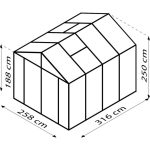 RASTLINJAK, STEKLO-V.PLOŠ VITAVIA ZEUS COMFORT 8100 ESG/VP ČRNA 2.6X3.2M - slika 4