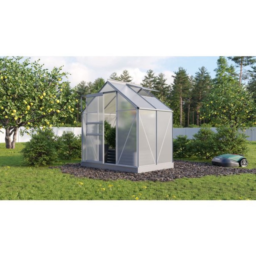 RASTLINJAK, VOLTE PLOŠČE VITAVIA PLANET 2500 HKP 6MM, 1,95X1,31M ALU- RASTLINJAK+TEMELJ ZA OKVIR - slika 2