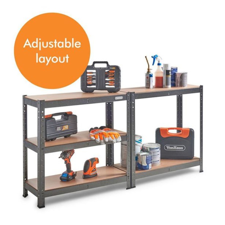 REGAL VONHAUS 5 POLIČNI HAMMERITE 1.5M - slika 9
