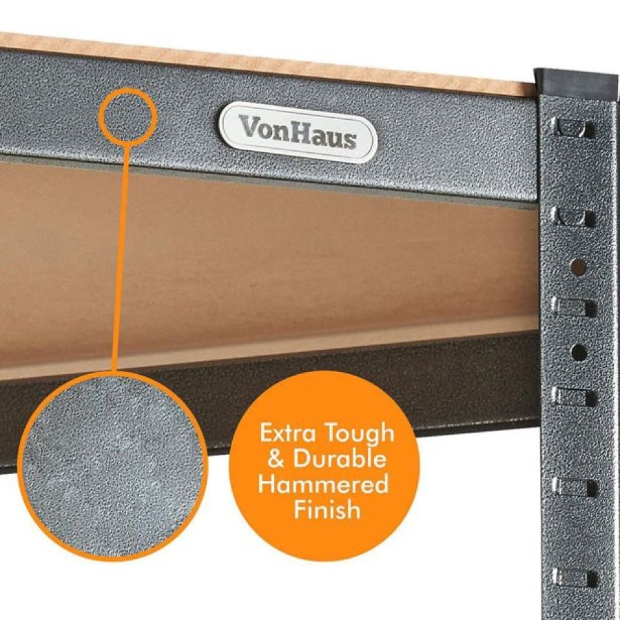 REGAL VONHAUS 5 POLIČNI KOTNI HAMMERITE 1.8M - slika 9
