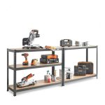 REGAL VONHAUS 5 POLIČNI ŠIROK HAMMERITE 1.8M - slika 6