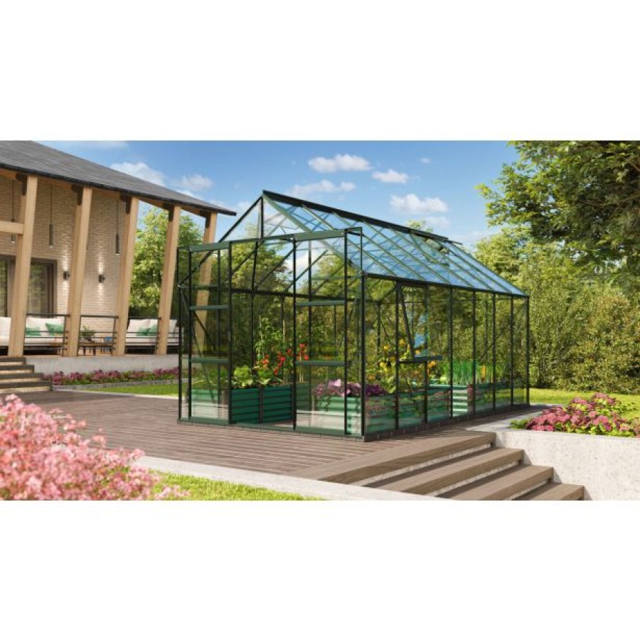 STEKLEN RASTLINJAK VITAVIA JUPITER 11500 ESG 3MM SMARAGDNA 2.6X3.8M - slika 5