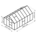 STEKLEN RASTLINJAK VITAVIA MERIDIAN 1 11500 ESG3MM ČRNA 2.6X4.45M - slika 4