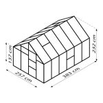 STEKLEN RASTLINJAK VITAVIA MERIDIAN 1 9900 ESG3MM ALU 2.6X3.8M - slika 4