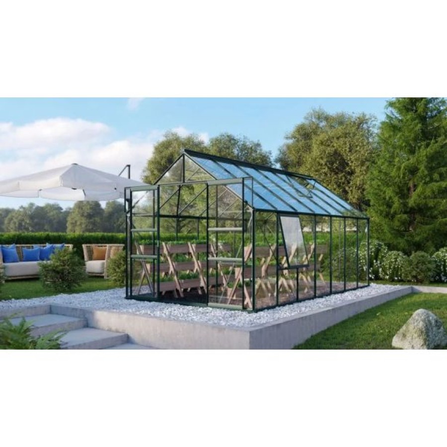 STEKLEN RASTLINJAK VITAVIA MERIDIAN 2 11500 ESG3MM SMARAGDNA 2.6X4.4M - slika 5