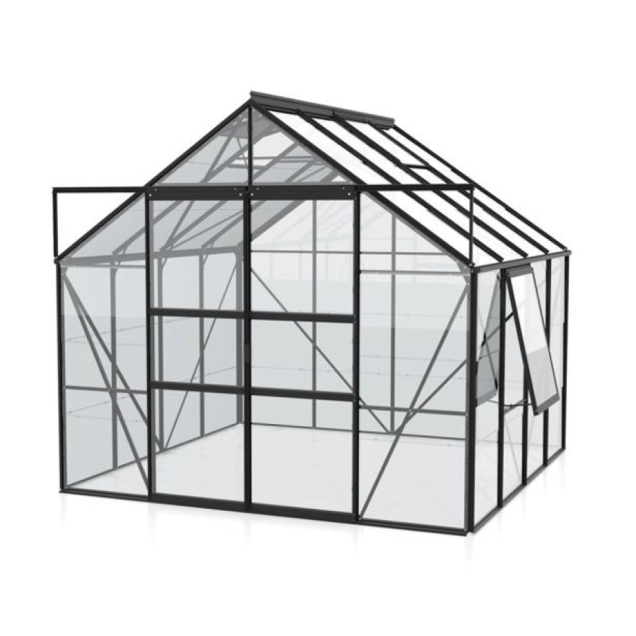 STEKLEN RASTLINJAK VITAVIA MERIDIAN 2 6700 ESG3MM ČRNA 2.6X2.6M - slika 3